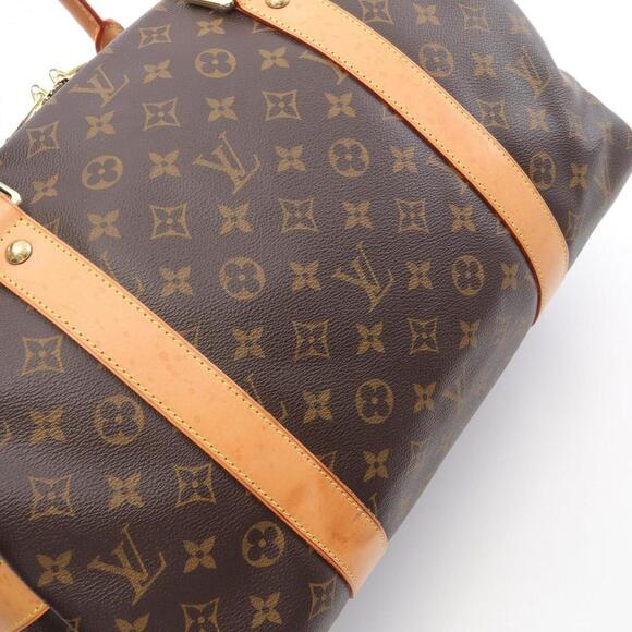 LOUIS VUITTON Brown Monogram Leather Boston Bag - Picture 9 of 11